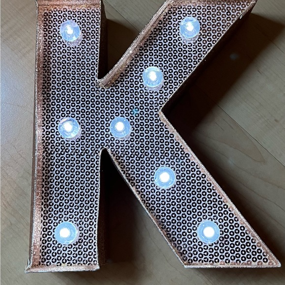 Justice for Girls light up letter K - Picture 2 of 2